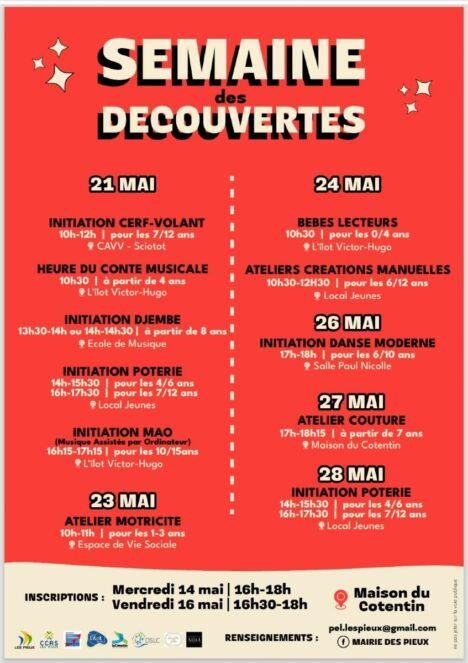 Programme découverte atelier