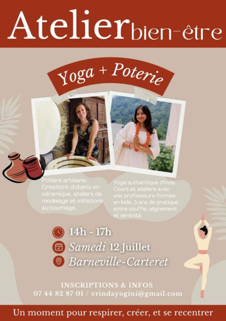Cours de poterie et yoga